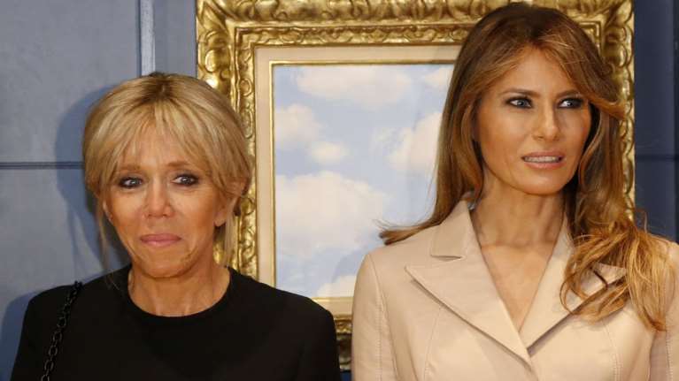 Μελάνια - Μπριζίτ: H αμήχανη πρώτη συνάντηση των πρώτων κυριών