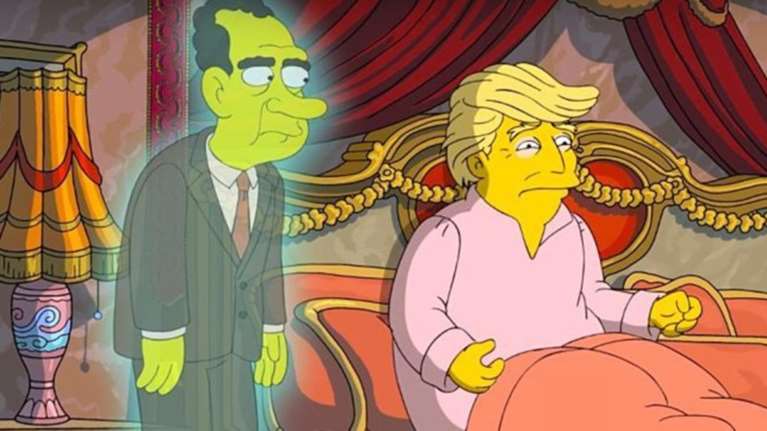 Eπικό τρολάρισμα Simpsons στον Τραμπ με το φάντασμα του Νίξον
