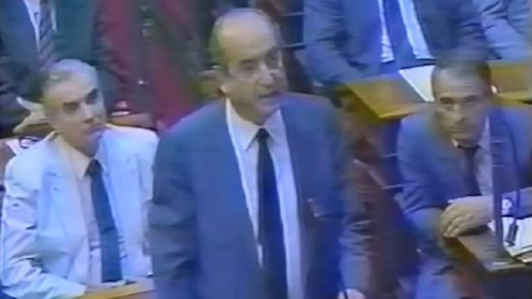 Η ιστορική ομιλία Μητσοτάκη για το θάνατο Μπακογιάννη