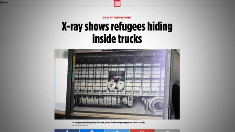 H Βild στο λιμάνι της Πάτρας: «Ακτινογραφία» στις νταλίκες με μετανάστες