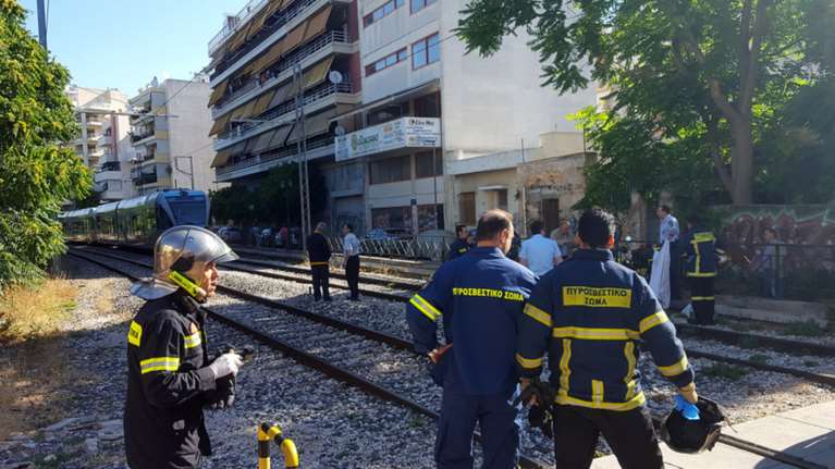 Τρένο παρέσυρε και σκότωσε μία γυναίκα στην Αγίου Μελετίου