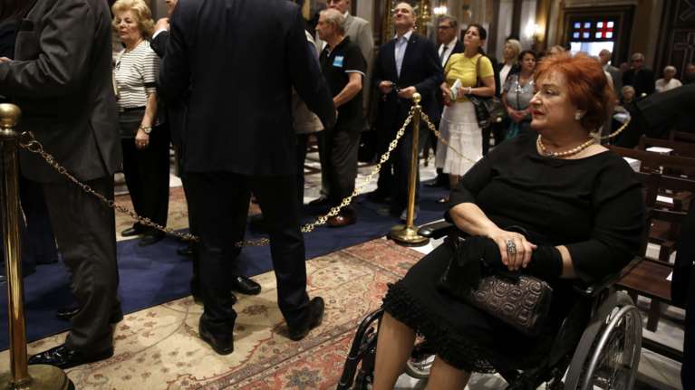 Το τελευταίο «αντίο» της Μαριέττας Γιαννάκου στον Κωνσταντίνο Μητσοτάκη