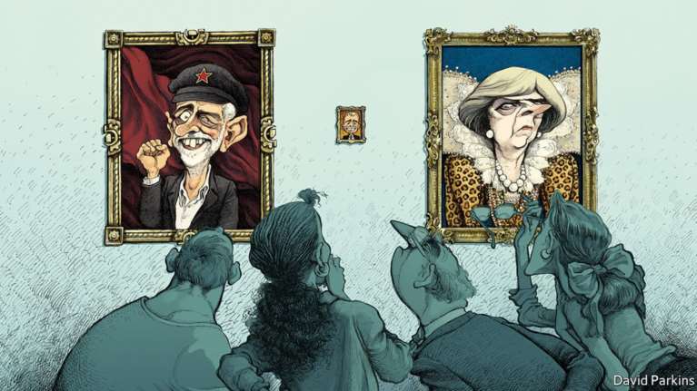 Βρετανία: Μέι και Κόρμπιν εξαφάνισαν το χώρο του κέντρου