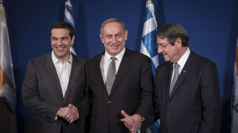 Συνάντηση Τσίπρα - Αναστασιάδη- Νετανιάχου στη Θεσσαλονίκη