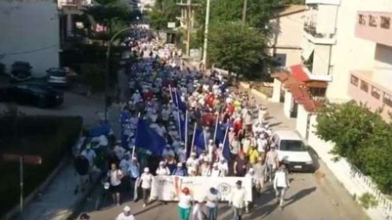 Πορεία κατά της ανεργίας από Πάτρα έως τη γέφυρα Ρίου - Αντιρρίου