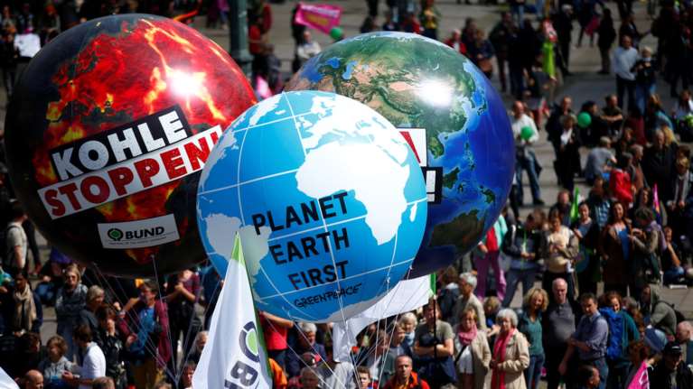 Εντυπωσιακές διαδηλώσεις στο Αμβούργο ενόψει της G20 -φωτό