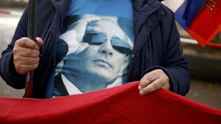 Ένα χωράφι με το πρόσωπο του Ρώσου &quot;τσάρου&quot; Βλαντιμίρ Πούτιν