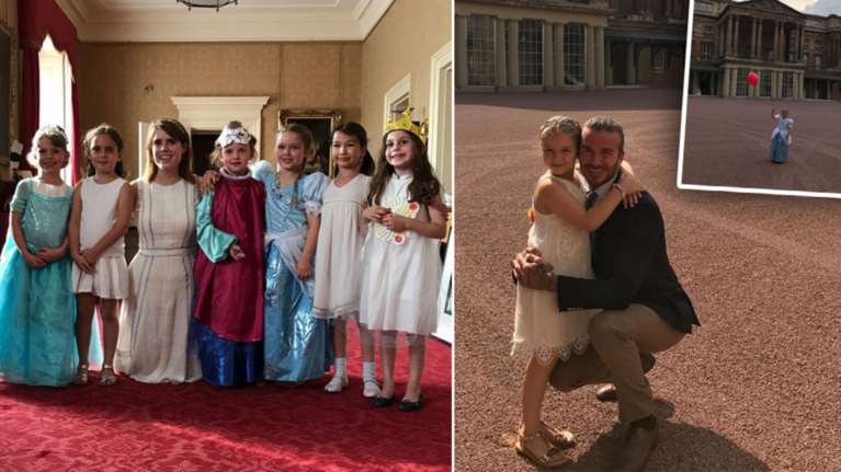 Παραμυθένια πριγκιπικά γενέθλια στο Μπάκιγχαμ για την κόρη των Μπέκαμ