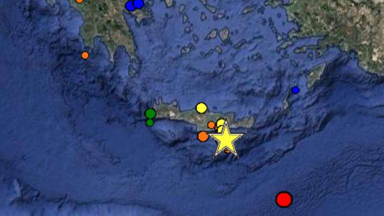 Σεισμός 5,3 Ρίχτερ ταρακούνησε την Κρήτη, ισχυροί μετασεισμοί