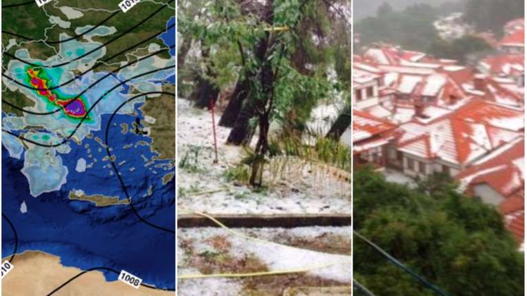 H &quot;Μέδουσα&quot; έφερε τον... χειμώνα στην καρδιά του καλοκαιριού