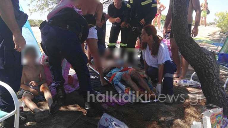 Εκρηξη από γκαζάκι σε σκηνή στην Χαλκιδική, ένας τραυματίας