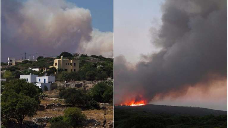 Συνεχείς αναζωπυρώσεις στα Κύθηρα - Μάχη δίνουν οι πυροσβέστες
