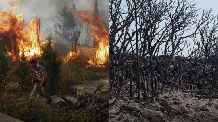 Πύρινος &quot;εφιάλτης&quot; στα Κύθηρα: Κάηκαν 15.000 στρέμματα