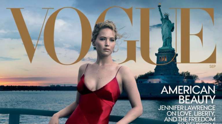 H εκρηκτική φωτογράφηση της Τζένιφερ Λόρενς για τη Vogue