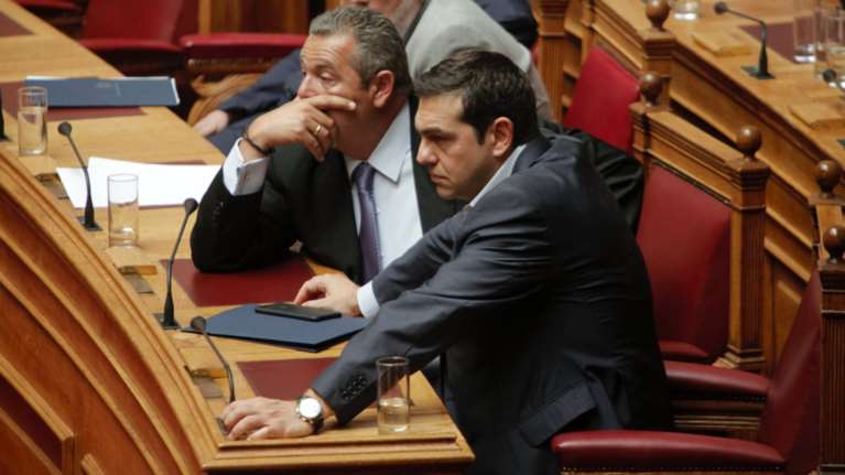 Ο Καμμένος και οι άβολες στιγμές μιας αμήχανης &quot;συγκατοίκησης&quot;