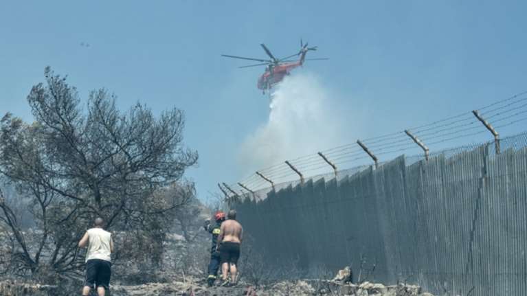 Φωτιά στη Βίλιζα στο Κορωπί