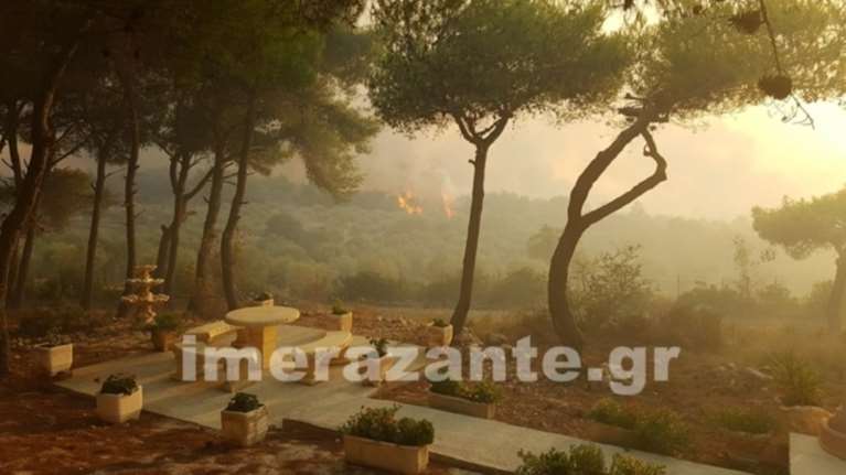 Ζάκυνθος: Σε πύρινο κλοιό-Τρίτη ημέρα μάχης με τις φλόγες