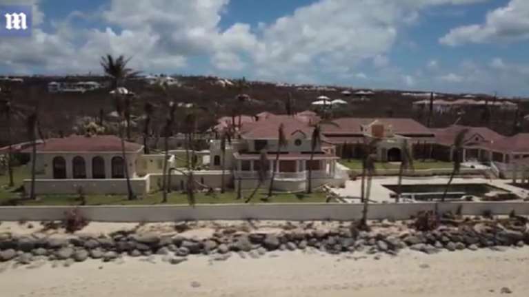 Η κατεστραμμένη από την  Ίρμα έπαυλη του Τραμπ (ΒΙΝΤΕΟ)