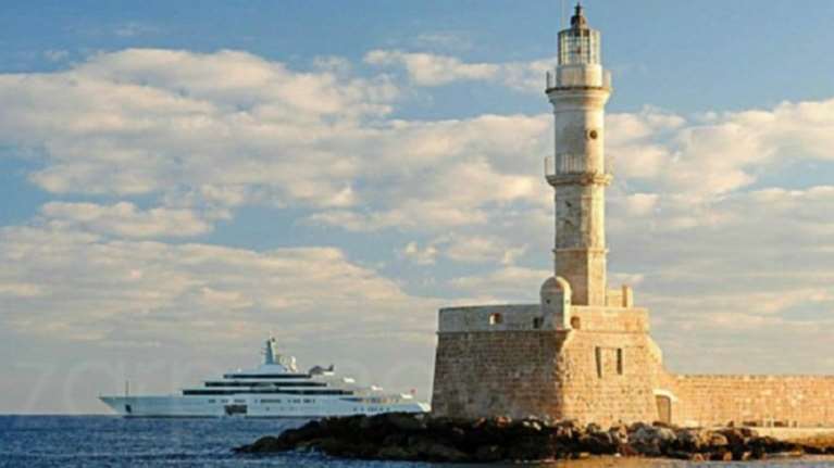 Στα Χανιά το υπεροπολυτελές Eclipse του Αμπράμοβιτς (ΦΩΤΟ)