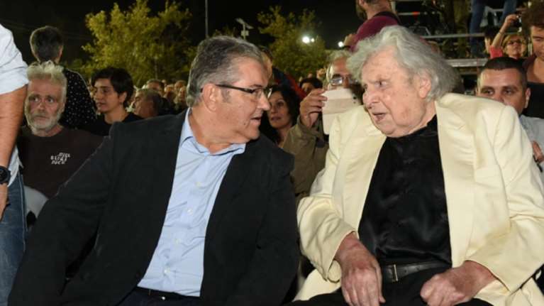 Συγκίνηση από την παρουσία του Μίκη στο Φεστιβάλ της ΚΝΕ (ΦΩΤΟ&amp;ΒΙΝΤΕΟ)