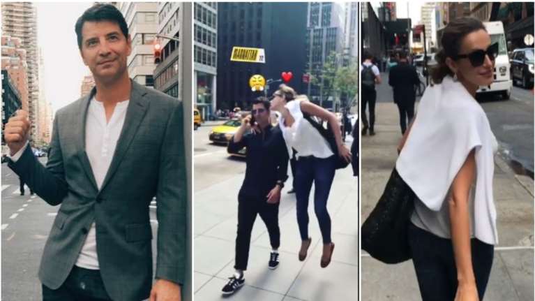 Ρουβάς - Ζυγούλη: Το τρυφερό φιλί στους δρόμους της Νέας Υόρκης [Βίντεο]