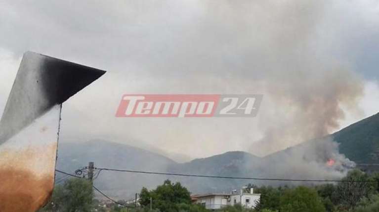 Οριοθετήθηκε η φωτιά στην Αχαΐα: Εφτασε κοντά σε σπίτια ΕΙΚΟΝΕΣ