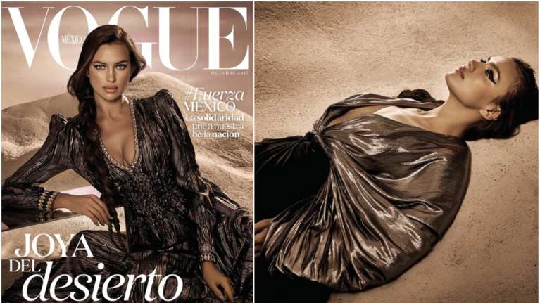 Η αυτοκράτειρα της μόδας Ιρίνα Σάικ ποζάρει στη Vogue ως άλλη Κλεοπάτρα