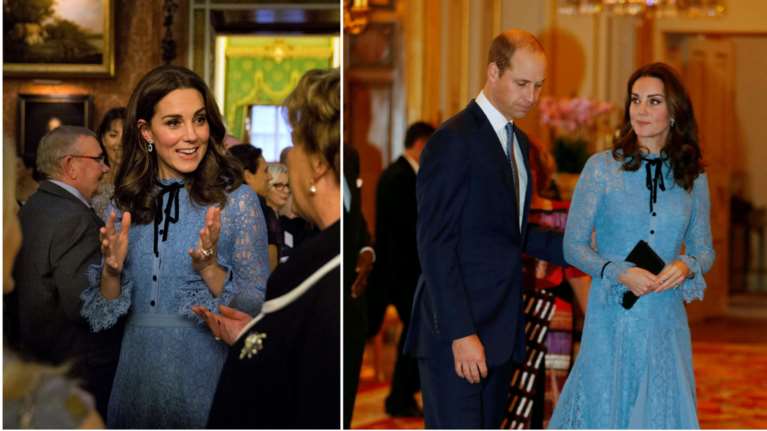 Επανεμφάνιση με εκπληκτικό φόρεμα για την εγκυμονούσα Κέιτ Μίντλετον