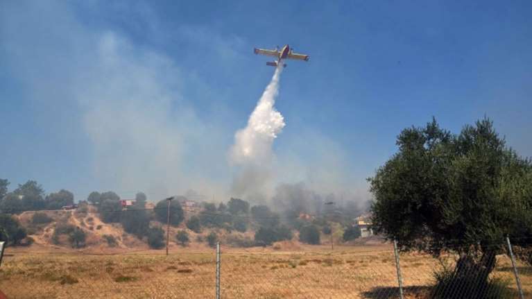Δύο πύρινα μέτωπα σε Αχαϊα και Εύβοια