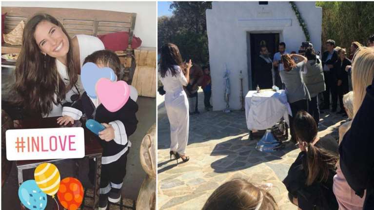 Νονός ο Σάκης Τανιμανίδης με... φωτογράφο τη Χριστίνα Μπόμπα [Εικόνες]