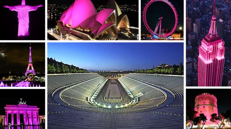 Στις 17 Οκτωβρίου φωτογραφίσαμε το &quot;ροζ&quot; Καλλιμάρμαρο ενάντια στον καρκίνο