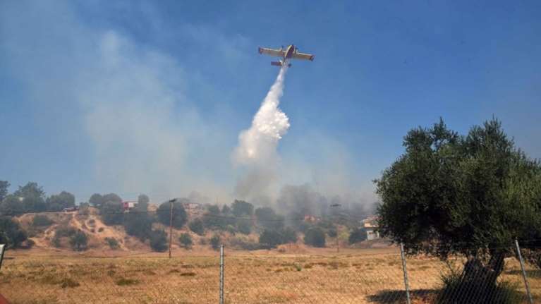 Επικίνδυνη φωτιά σε προστατευόμενη περιοχή στην Αχαϊα