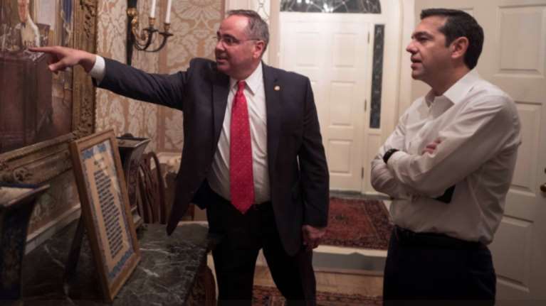 Ο Τσίπρας στο Blair House - Δείτε τις πρώτες φωτογραφίες