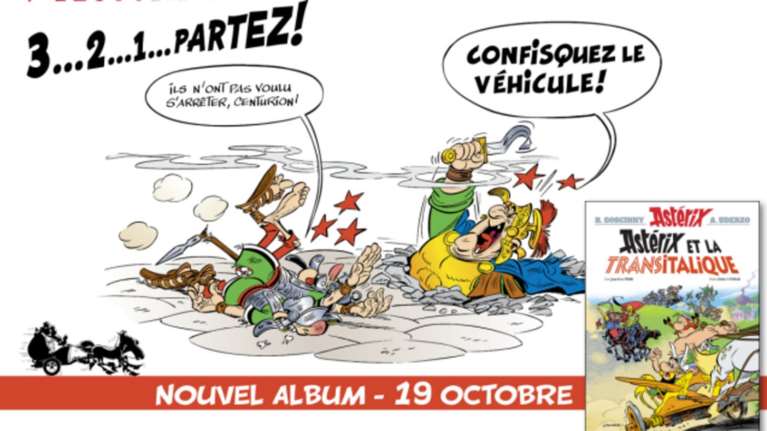 Ο νέος Αστερίξ ταξιδεύει  με τον φίλο του Οβελίξ στην Ιταλία