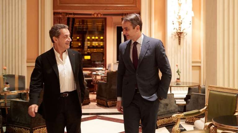 Συνάντηση με τον Νικολά Σαρκοζί είχε ο Κυριάκος Μητσοτάκης