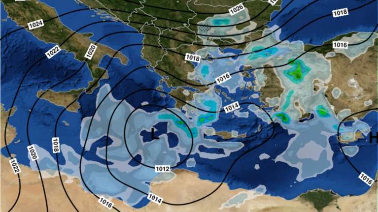 Συνεχίζεται ο στροβιλισμός του Δαιδάλου: Ο καιρός την Τετάρτη