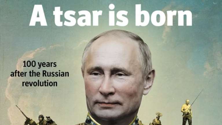 Ο Πούτιν ως... νέος Τσάρος στο εξώφυλλο του Economist