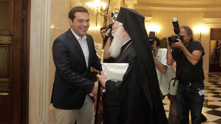 Συνάντηση Τσίπρα με τον Αρχιεπίσκοπο Αναστάσιο