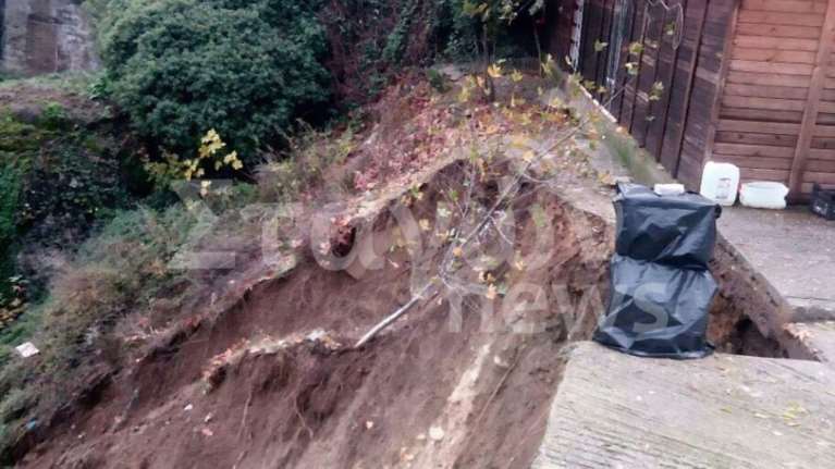 Μικρή κατολίσθηση στα Μετέωρα κοντά στη Μονή Βαρλάμ