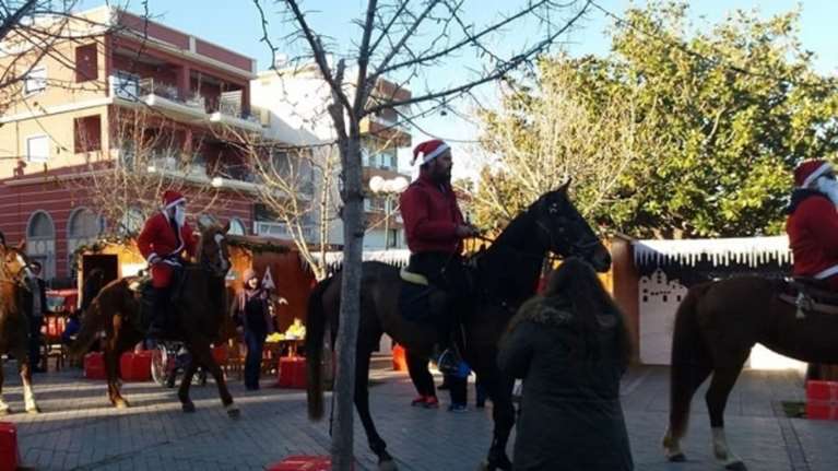 Αγιος Βασίλης με άλογο στην Πρέβεζα