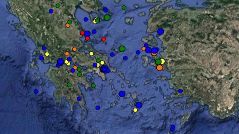 Σεισμικές δονήσεις σε Σέρρες και Κρήτη