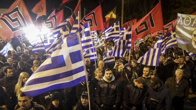 Κυκλοφοριακό χάος από τις πορείες Χ.Αυγής &amp; αντιεξουσιαστών