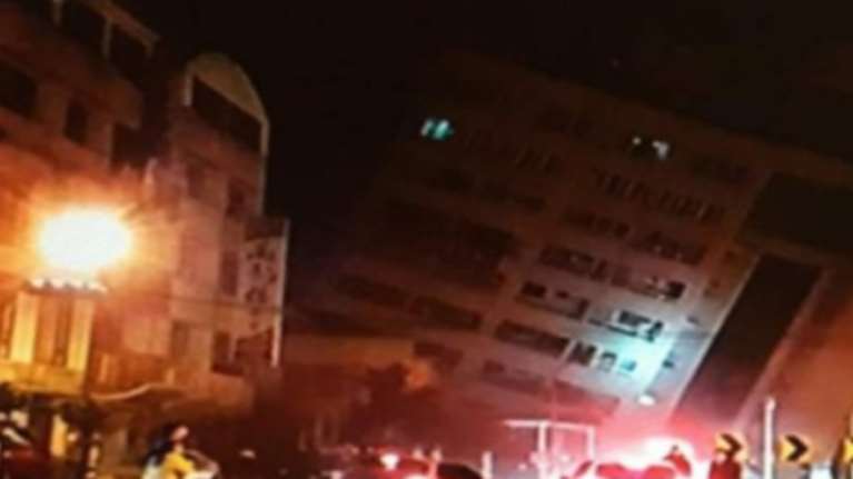 Μεγάλες καταστροφές από τον σεισμό των 6,4 R στην Ταϊβάν