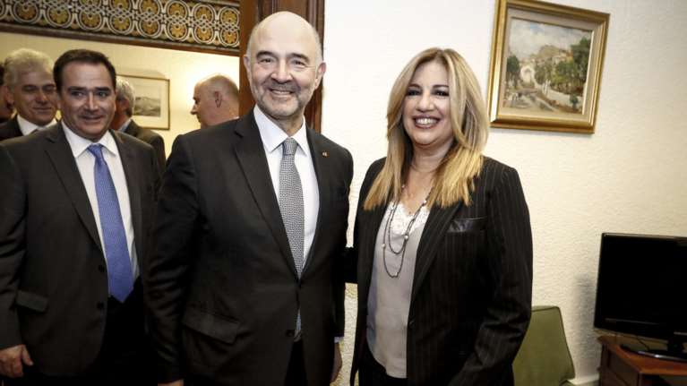 Μήνυμα Φώφης σε Μοσκοβισί για χρέος, ανάπτυξη, πλεονάσματα