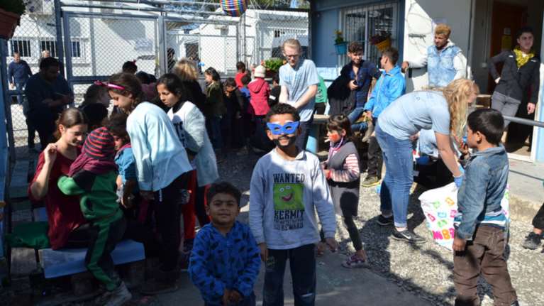 Απόκριες στη Μόρια - Μια άγνωστη γιορτή για τα προσφυγόπουλα Εικόνες