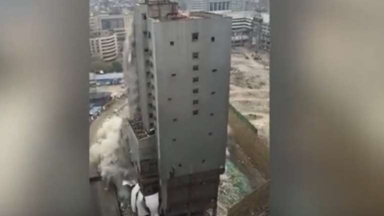Κίνα: Κτίριο 15 ορόφων εξαφανίστηκε σε δευτερόλεπτα