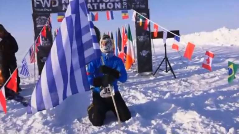 Ελληνας ο νικητής στον μαραθώνιο του Βορείου Πόλου! -βίντεο