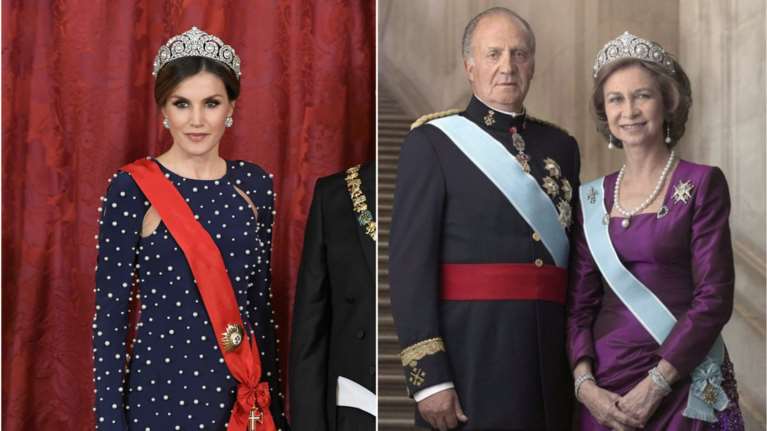 Εκθαμβωτική η Λετίσια με σκισμένο φόρεμα &amp; την τιάρα της πεθεράς της