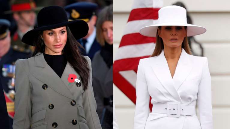 Η Μελάνια, η Μέγκαν και οι εντυπωσιακές εμφανίσεις με παρόμοια καπέλα