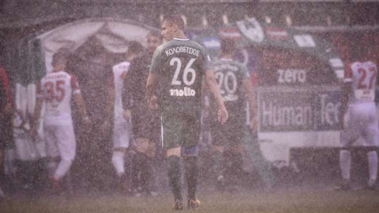 Οριστική διακοπή στον αγώνα ΠΑΟ - Ξάνθης λόγω βροχής